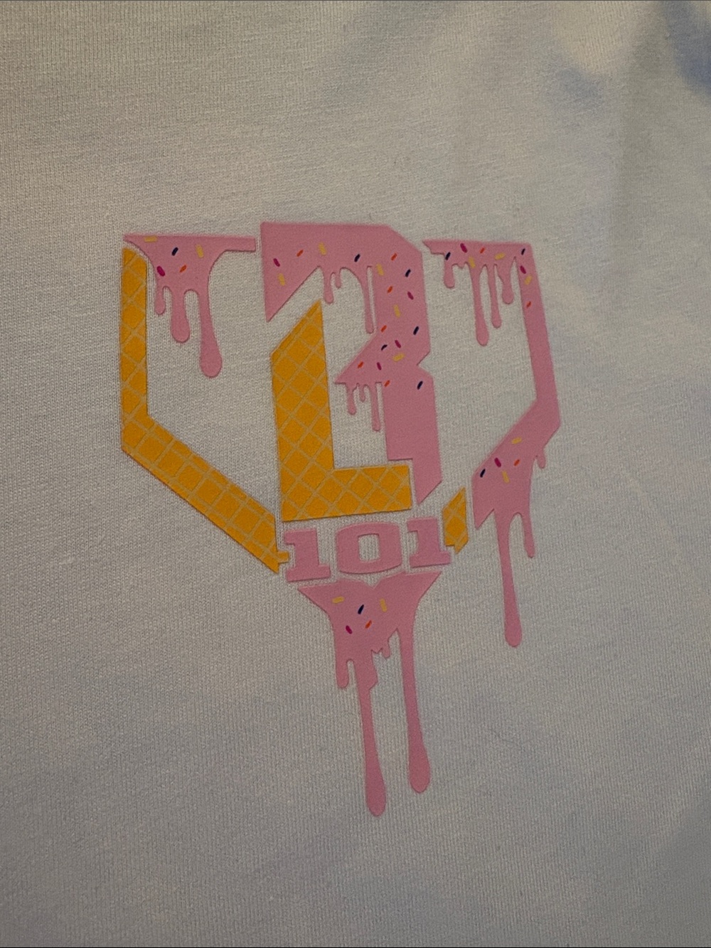 NWT [Baseball Lifestyle 101] Ice Cream Short Sleeve T-Shirt Pink White Men’s L - Picture 6 of 11